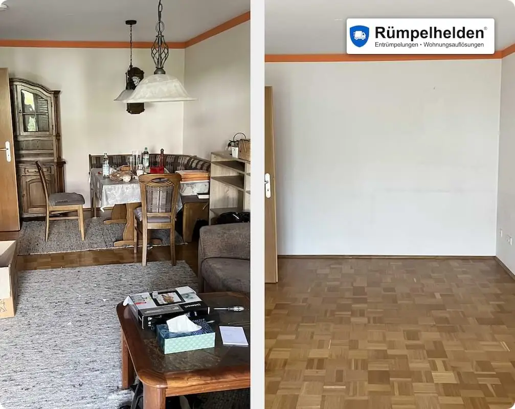 Raum nach der Räumung